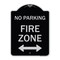 Signmission Fire Lane with Bidirectional Arrow Heavy-Gauge Aluminum Architectural Sign, 24" x 18", BS-1824-23990 A-DES-BS-1824-23990 - alternate 1